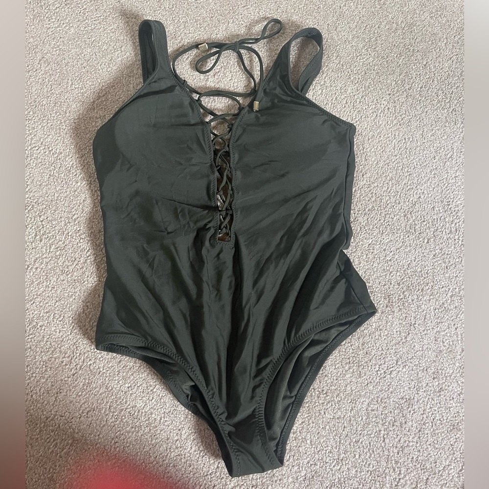 Mossimo olive green swimsuit
